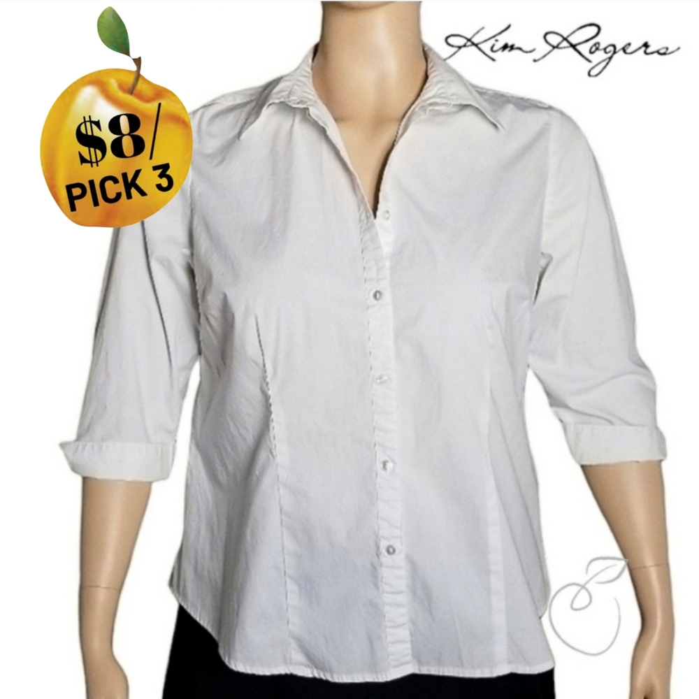 KIM ROGERS BUTTON DOWN SHIRT SIZE 2X
